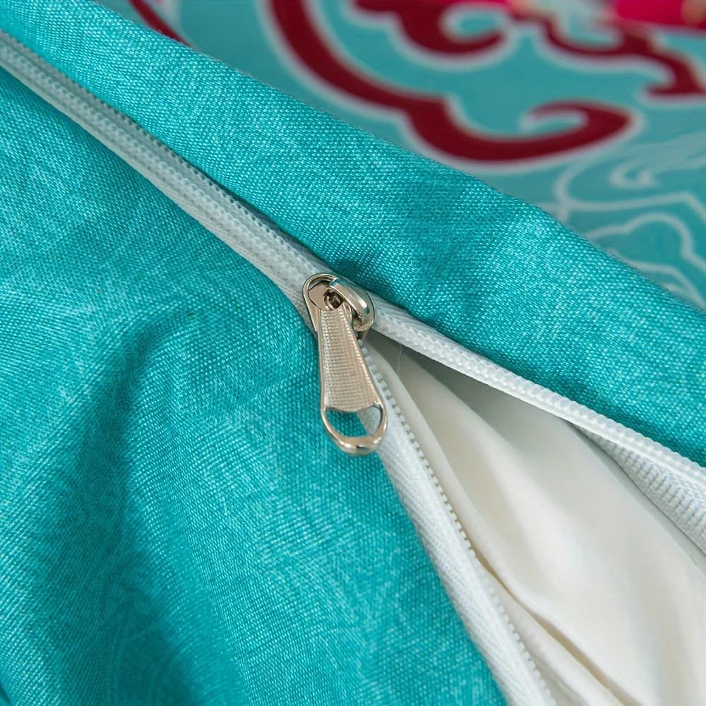 Bohemian Style Bedding Set - 1 Duvet Cover And 2 Pillowcases Included Quirky Boho Bed Linens for a Unique Sleep Experience