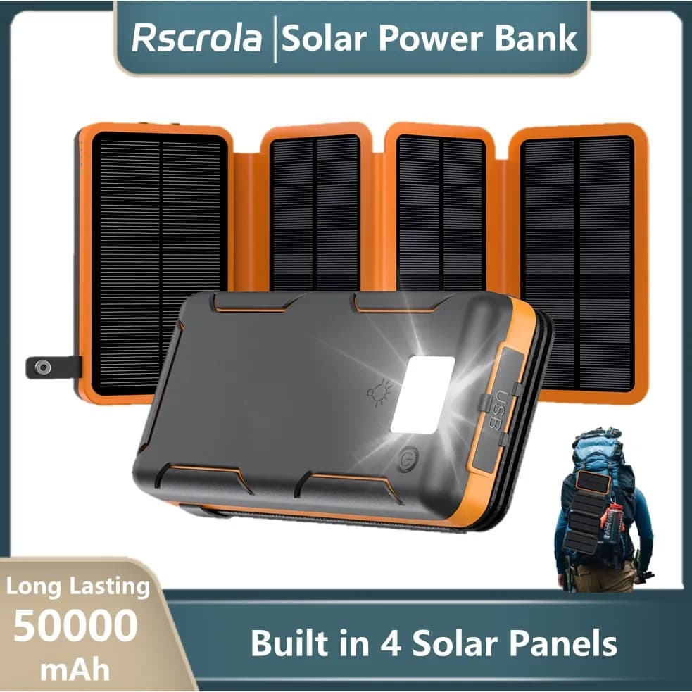 Solar Power Bank 50000mAh