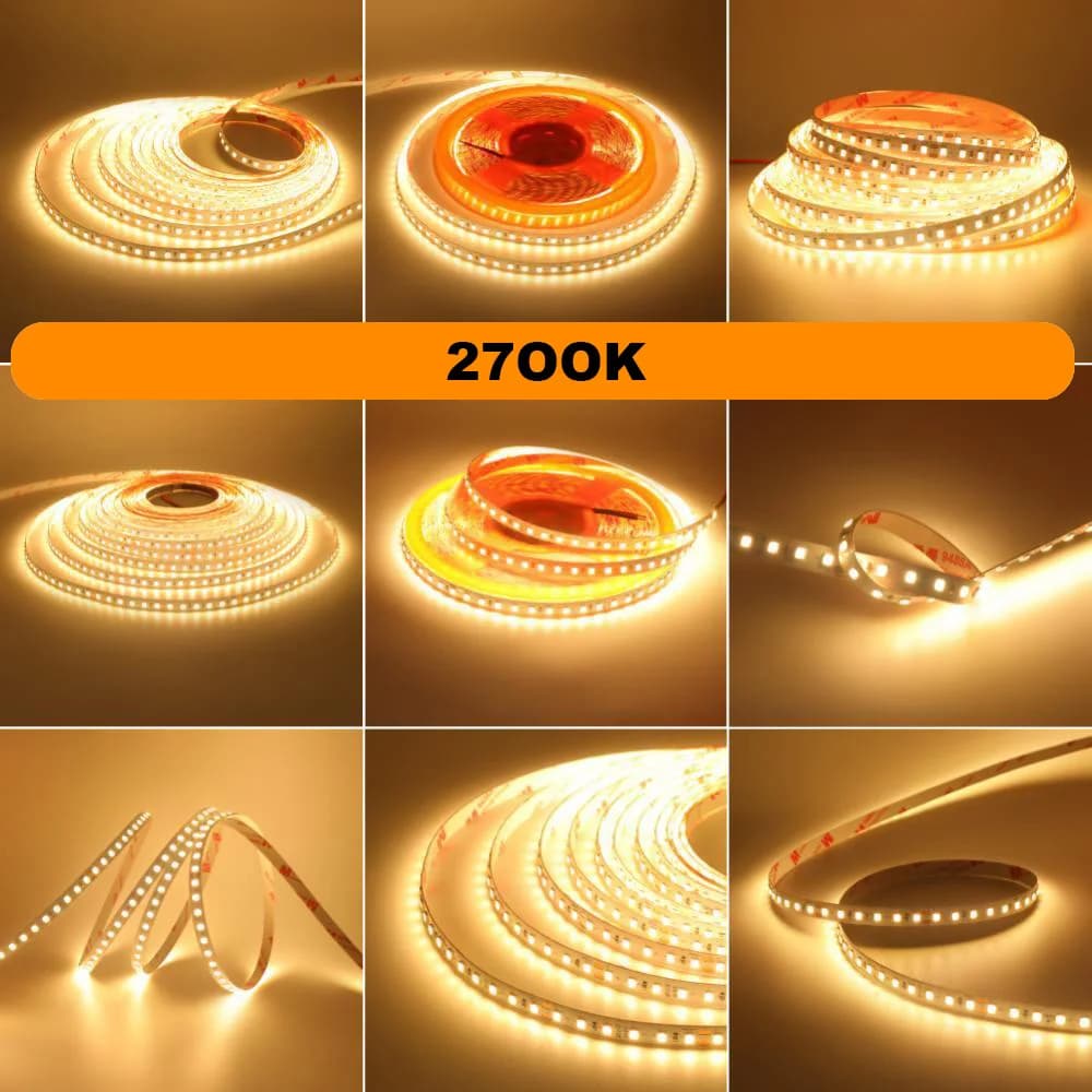 LED Strip Light 2835 24V 5m 10m RA98 2700K 3000K 3500K 4000K 5000K 6000K Flexible Tape Stripe Super Bright 120LED Home Lighting