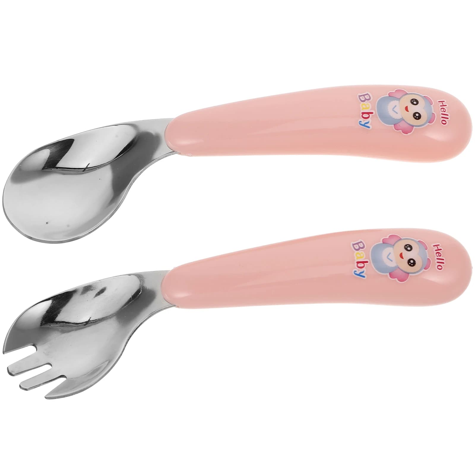 Curved Spoon Children's Stainless Steel Utensil Set