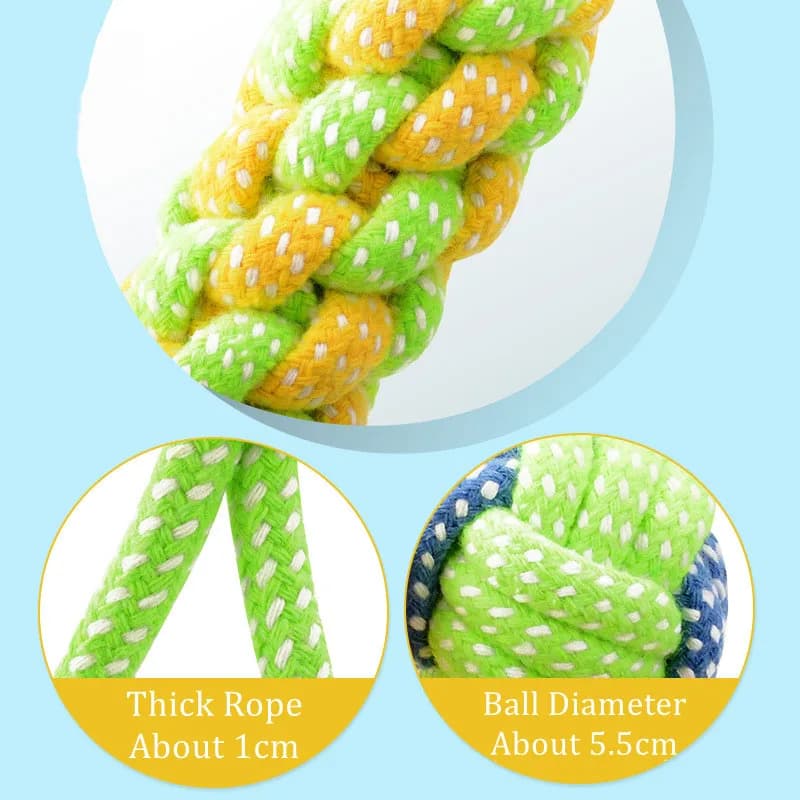 Interactive Cotton Rope Dog Toy Set