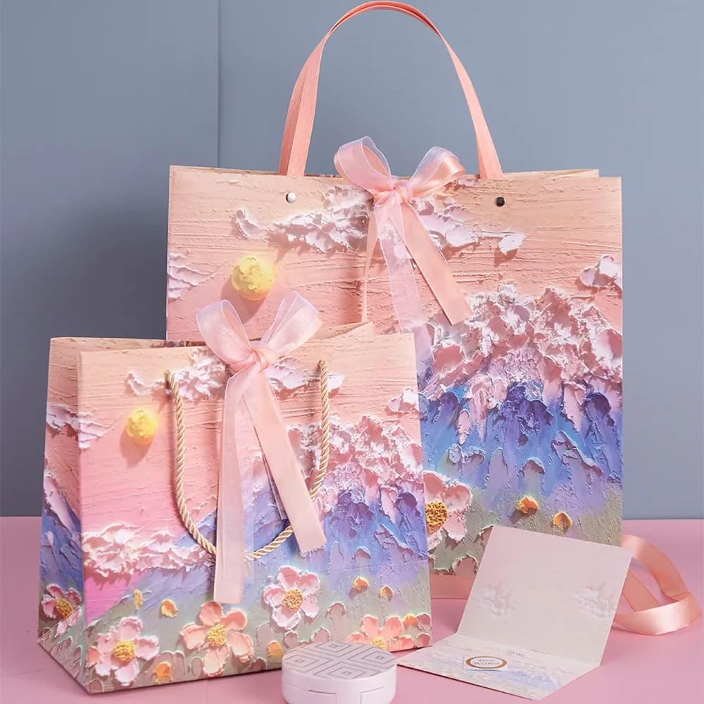 Kraft Paper Gift Bag with Handles