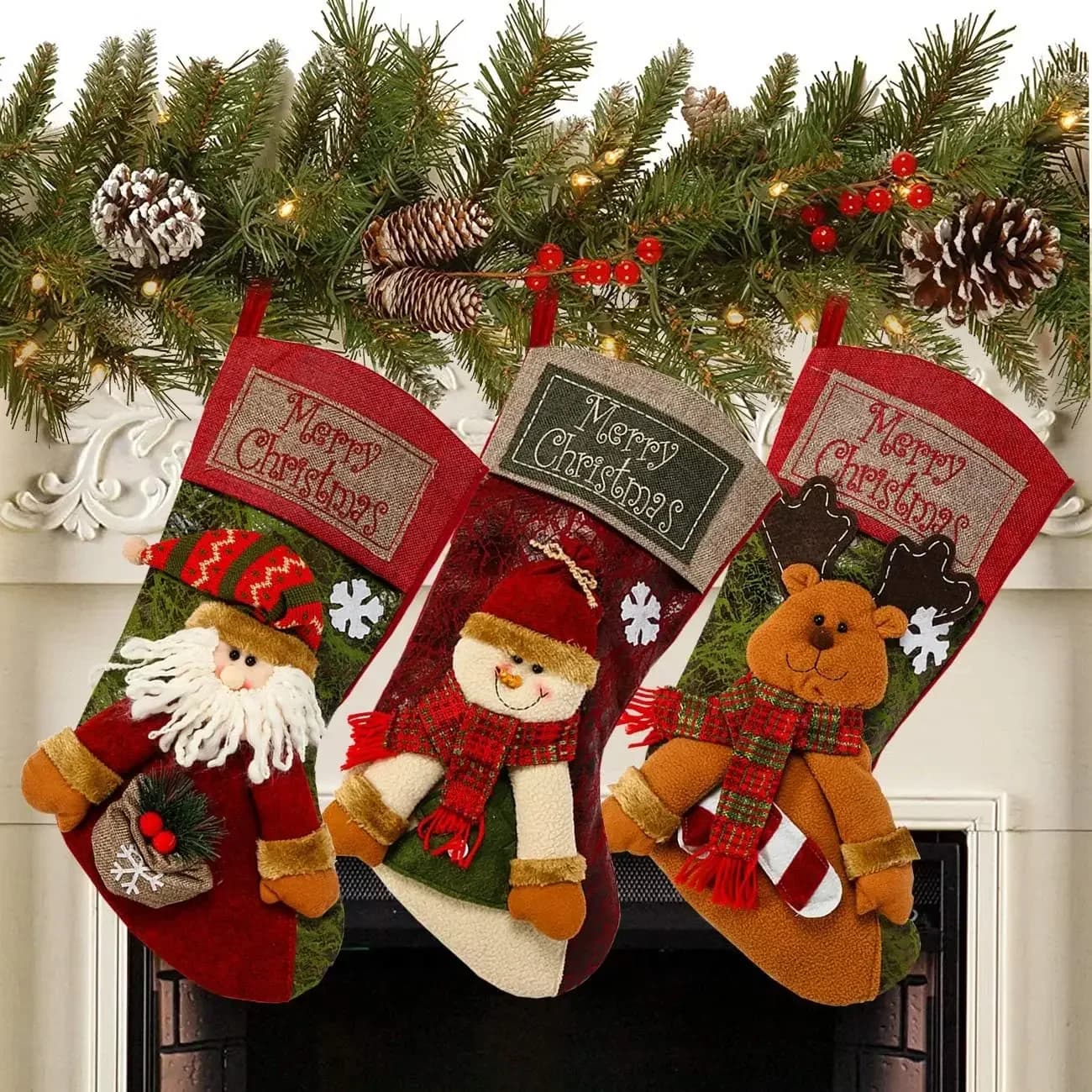 Christmas Stocking Classic Large Holiday Characters