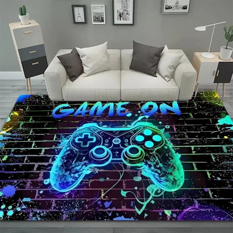 Gaming Controller Design Flannel Rug