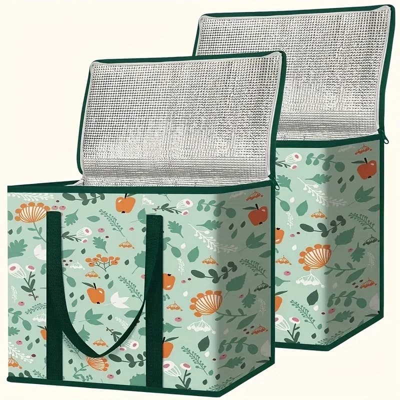 Large Reusable Grocery Bag with Insulation