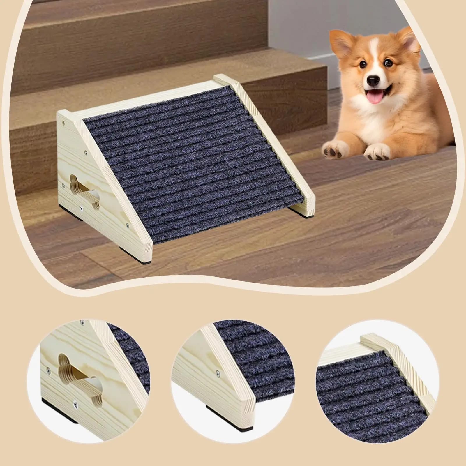 Wooden Pet Step Ladder
