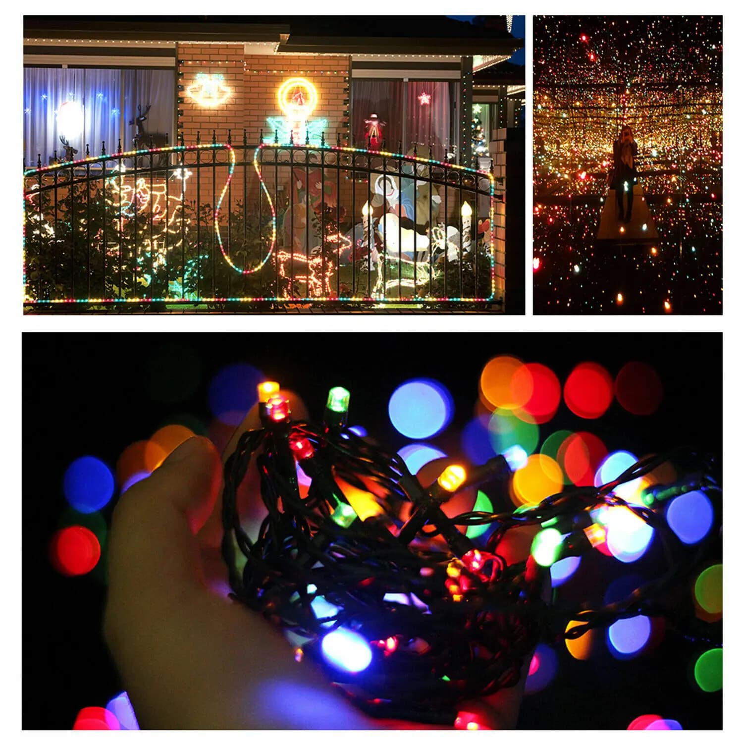 Solar LED String Lights 300 Count 8 Mode