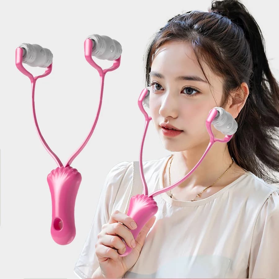 360 Rotate V Held Facial Roller Y Shape Hand Face Massager Facial Lifting Double Jaw Reduce Wrinkle Roller Portable Beauty Tool