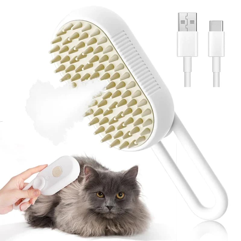 Cat Steam Brush Comb Hair Dryers Pet Brush Electric Spray Brushes Massage Hair Removal Combs Pet Grooming and Hygiene Cat Suppli