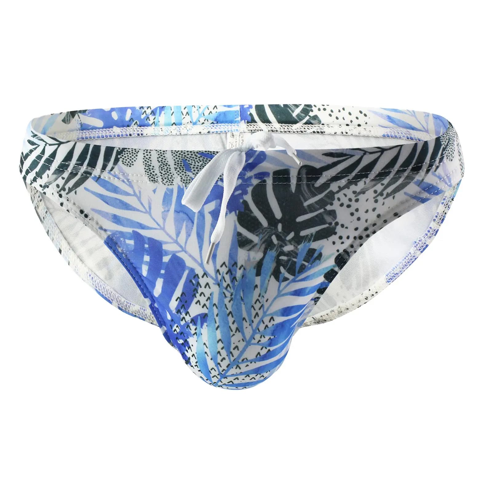 Men's Quick-Dry Swimming Briefs with Drawstring