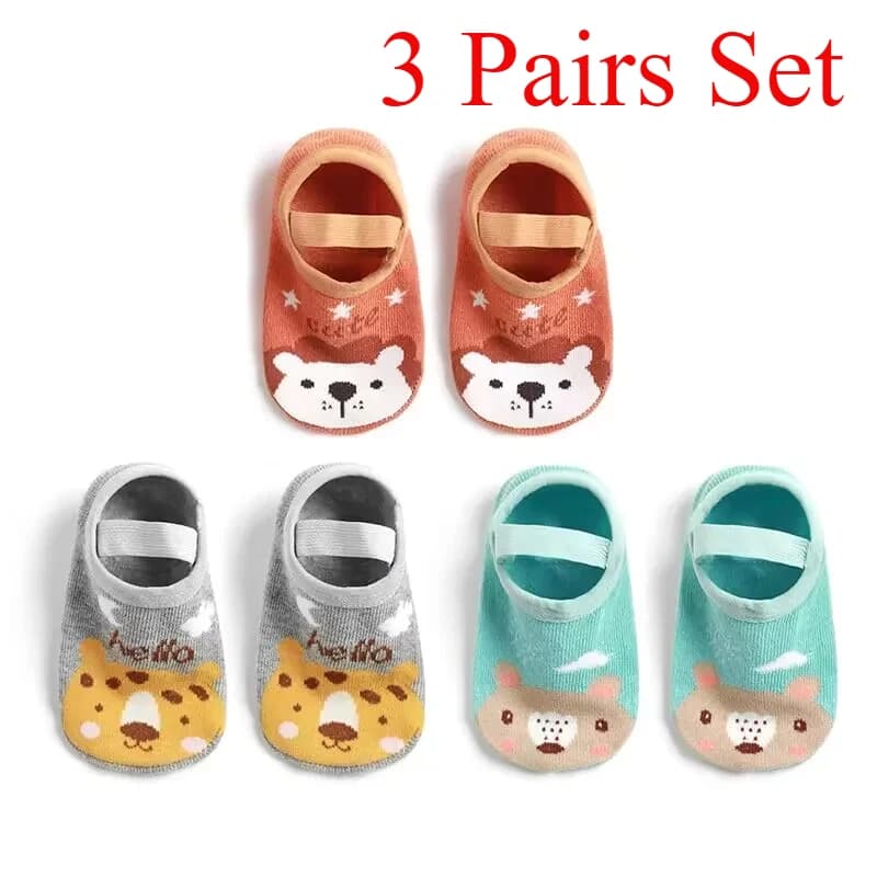 Kids Non-Skid Toddler Socks with Grip Sole