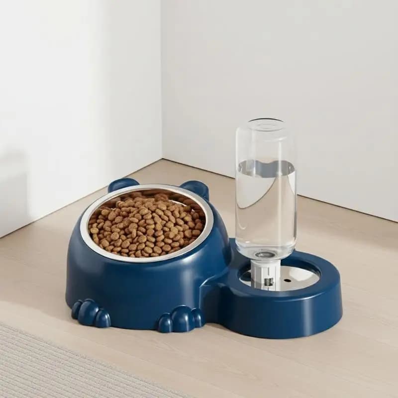 2-in-1 Tilted Auto Water Feeder Bowl