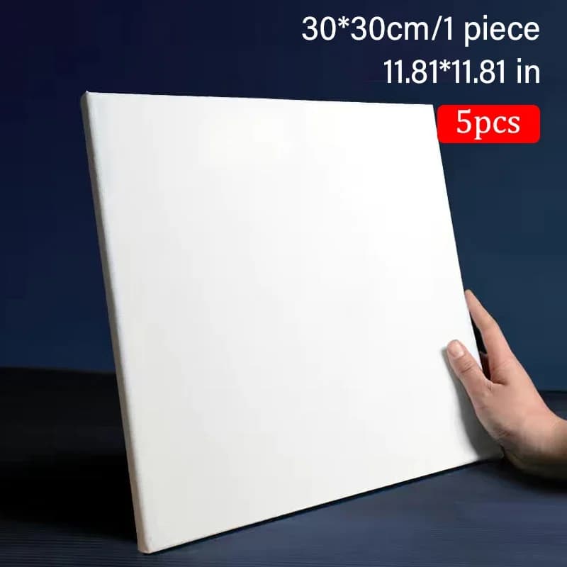 Cotton Canvas Boards Assorted Sizes Set of 5