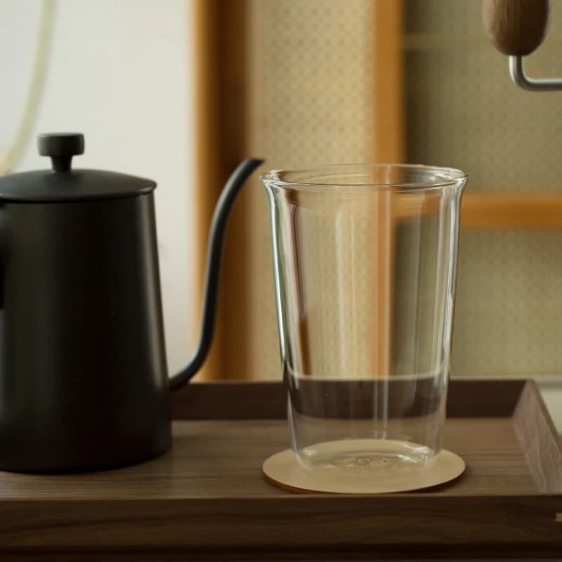 Glass Curled Latte Cup Set