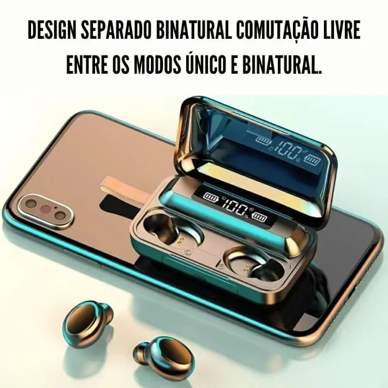 TWS Wireless Earphones Bluetooth Noise Canceling Earbuds Stereo Headphone LED Display Sports Headset With Mic