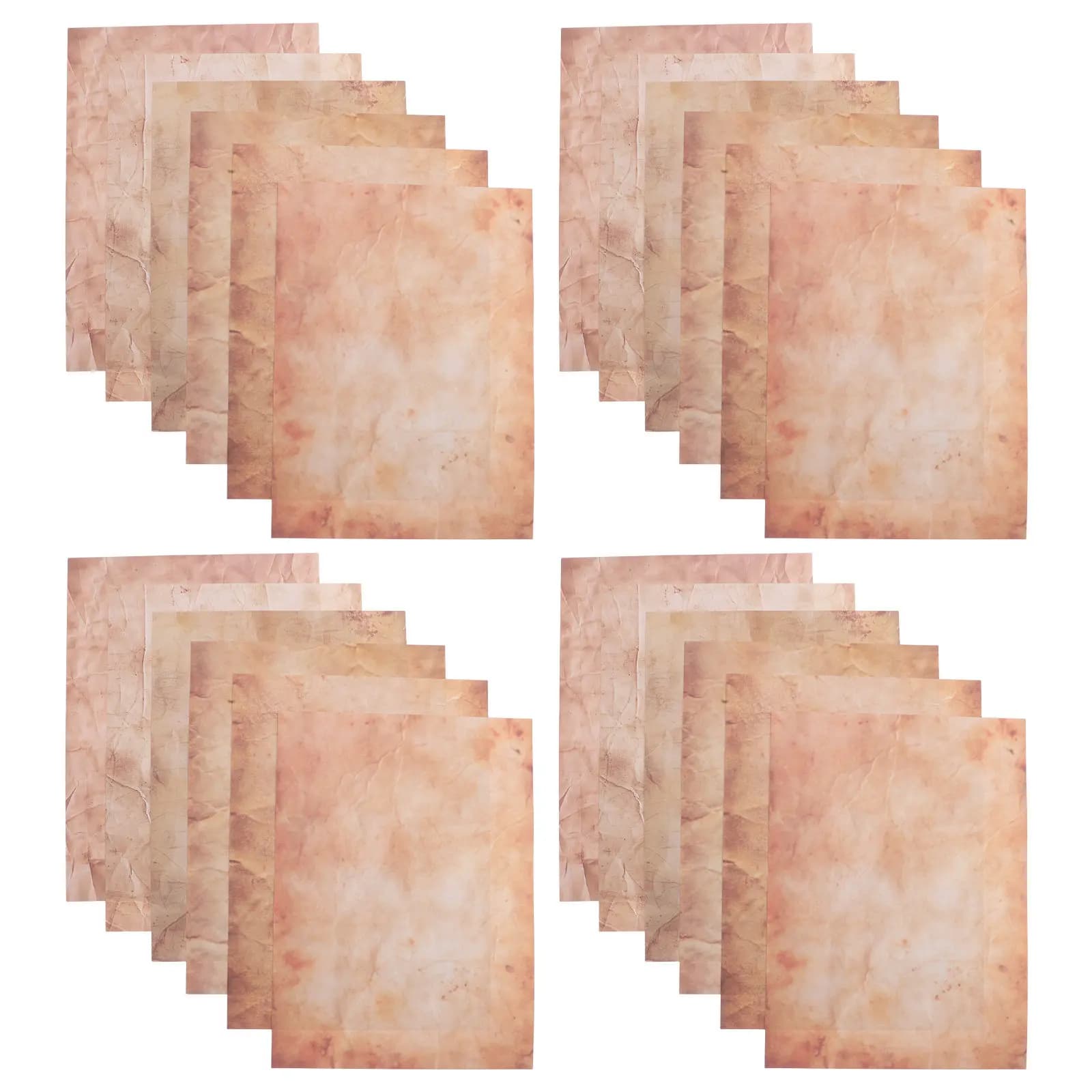 Vintage Parchment Paper A4 Double-Sided 48 Sheet