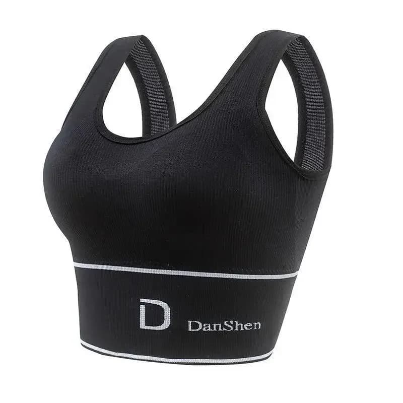 Sports Vest Women Gather Without Steel Ring Shockproof Underwear, Tube Top, Outer Wear, All-match U-shaped Beautiful Back, Big