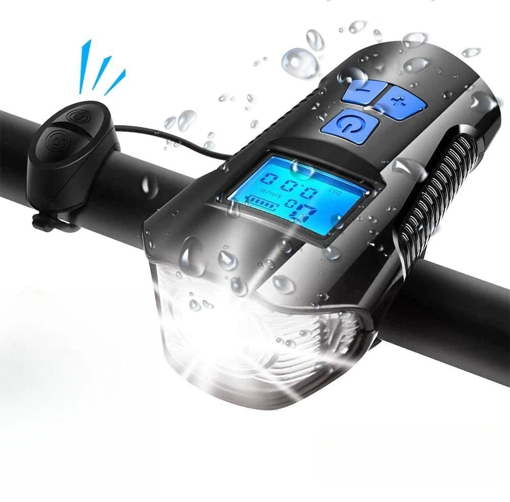 Bicycle Light Set With Horn and Speedometer