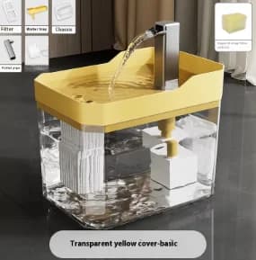 Clear Circulating Cat Water Fountain