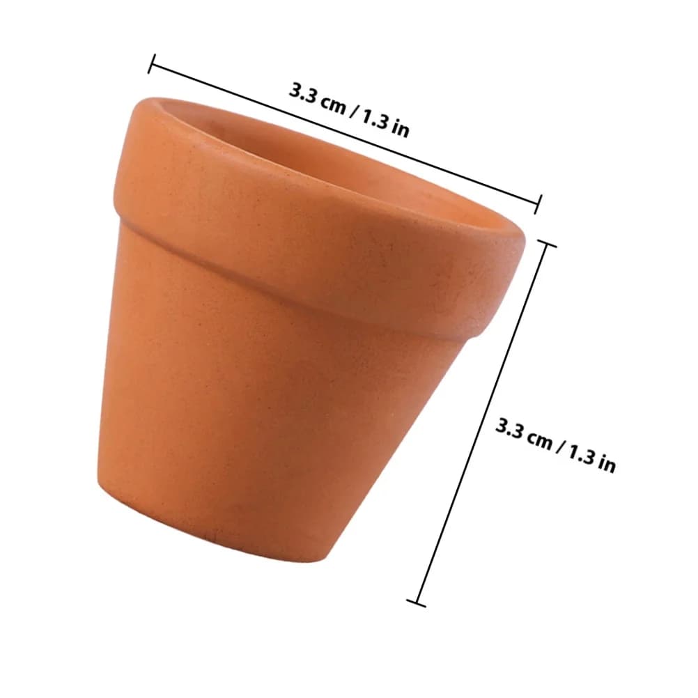 Mini Terracotta Plant Pots Set of 12