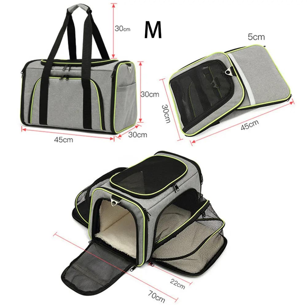 Pet Carrier Bag Portable Breathable Foldable