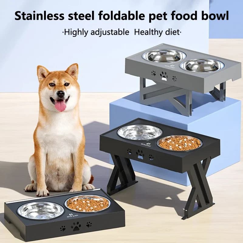 Adjustable Elevated Pet Dining Table