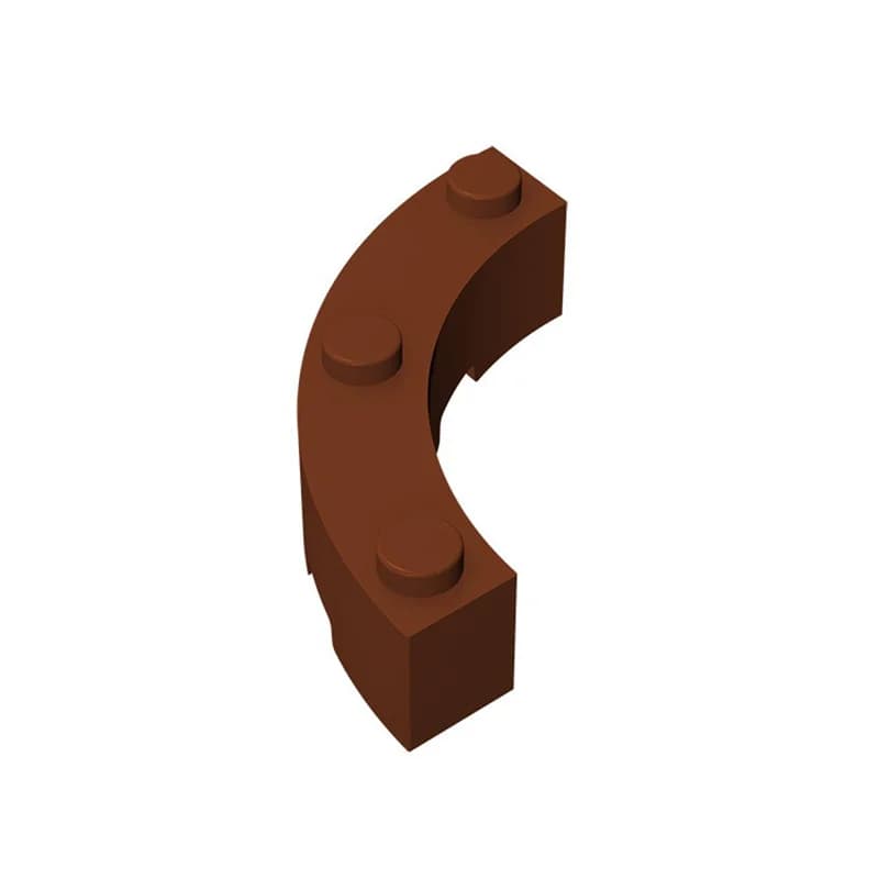 Brick Round Corner 4x4 Building Block Pieces