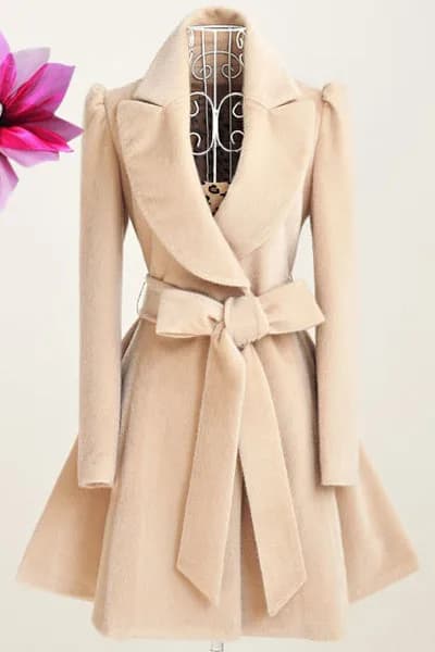 Women's Winter Wool Blend Long Coat