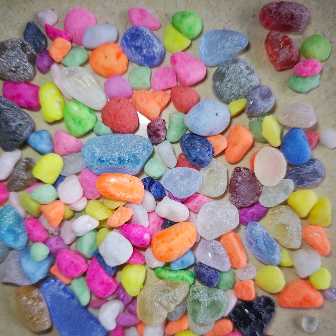 Aquarium Glass Stone Gravel Pebbles 200g
