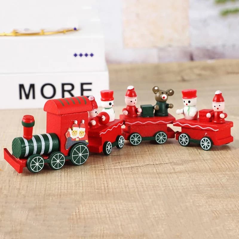 Wooden Train Christmas Ornament