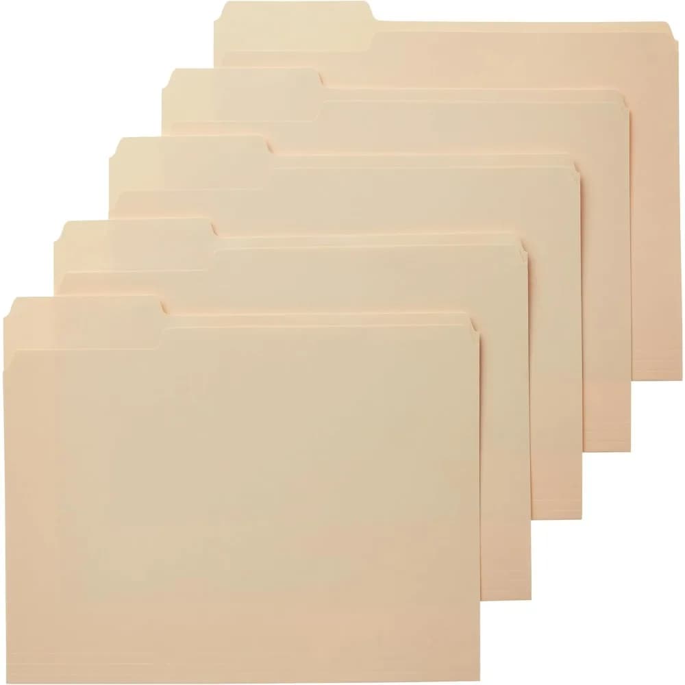 A4 Manila File Folder with Page-Turn Design