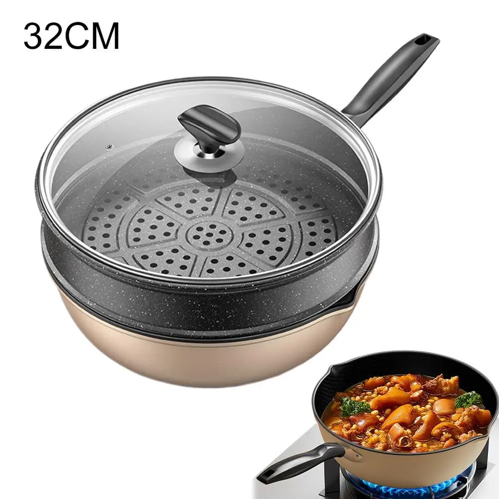 Honeycomb Non-Stick Wok Pan
