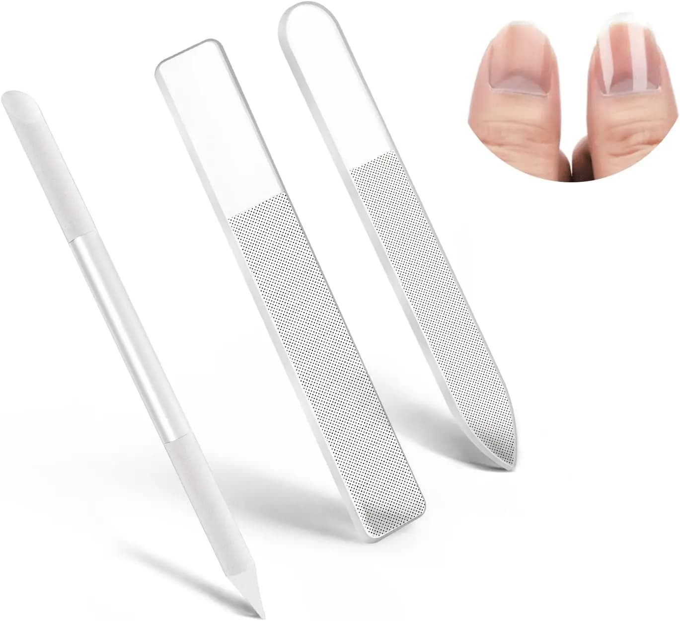 Glass Nail File and Cuticle Tool Kit