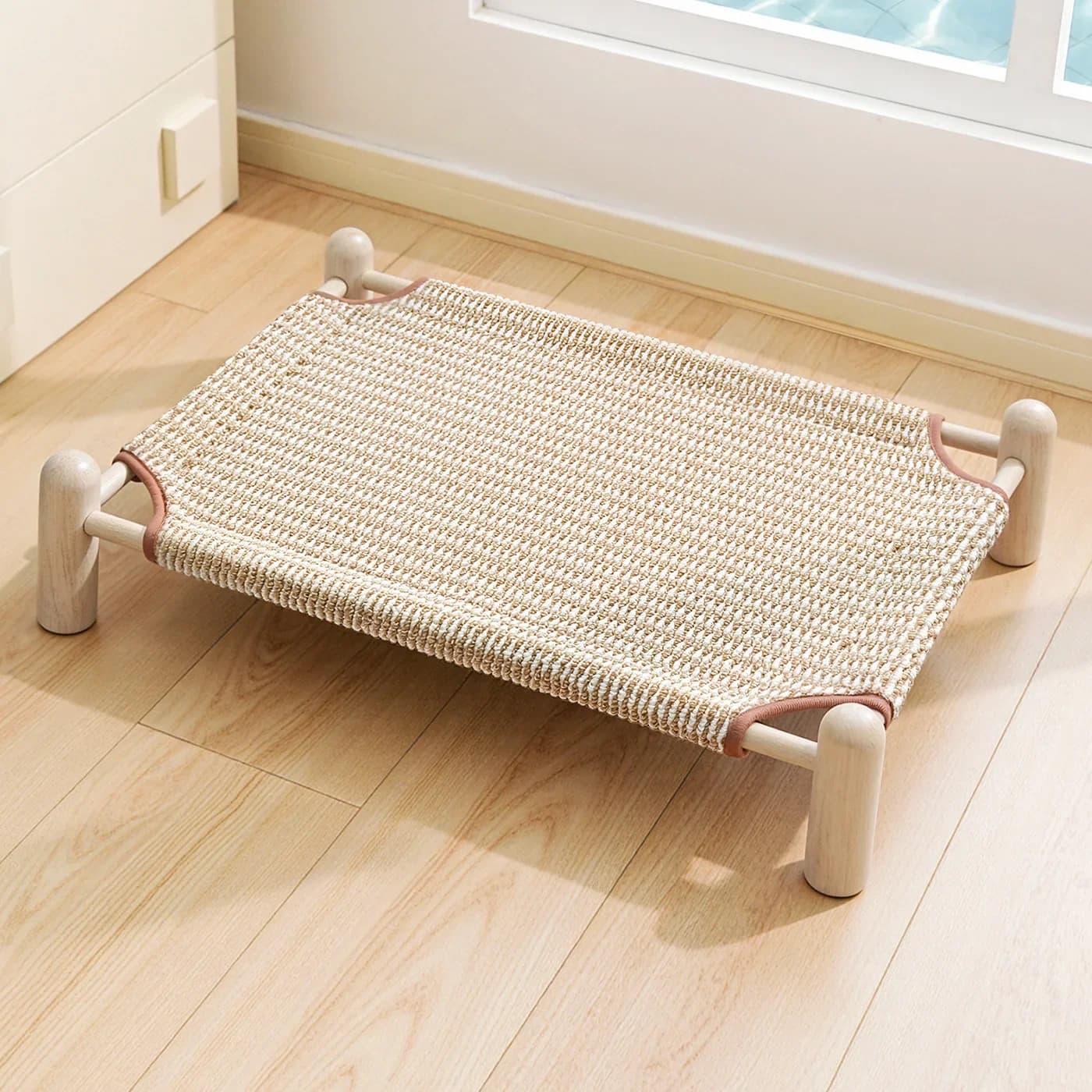Elevated Wooden Frame Pet Cot