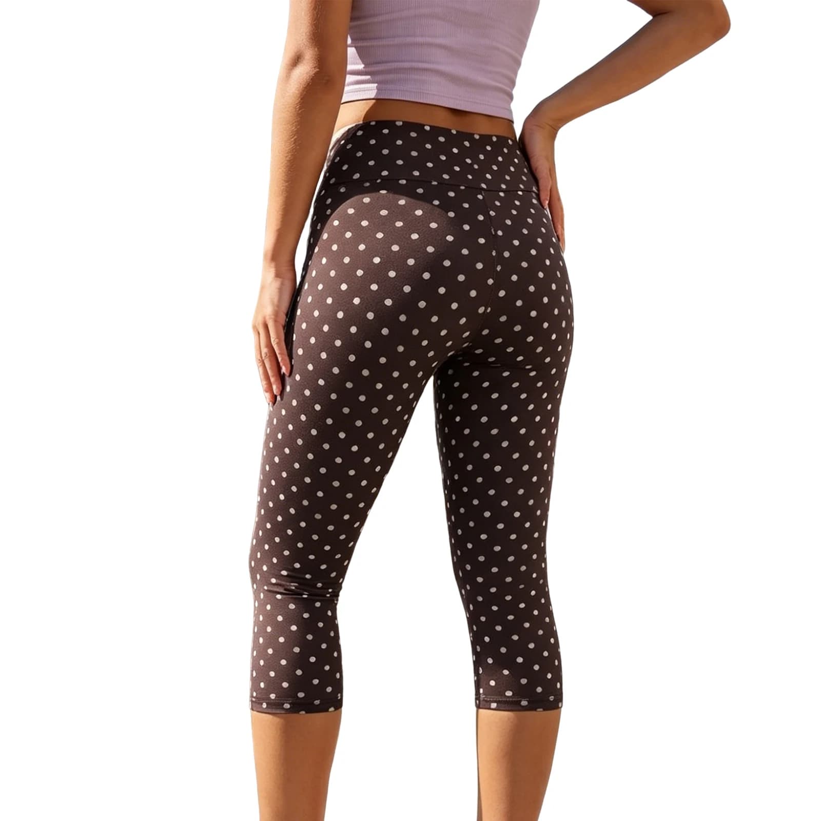 Women's Polka Dot Capri Leggings