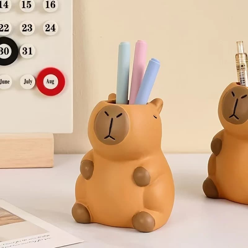 Capybara Desk Pen and Makeup Brush Holder