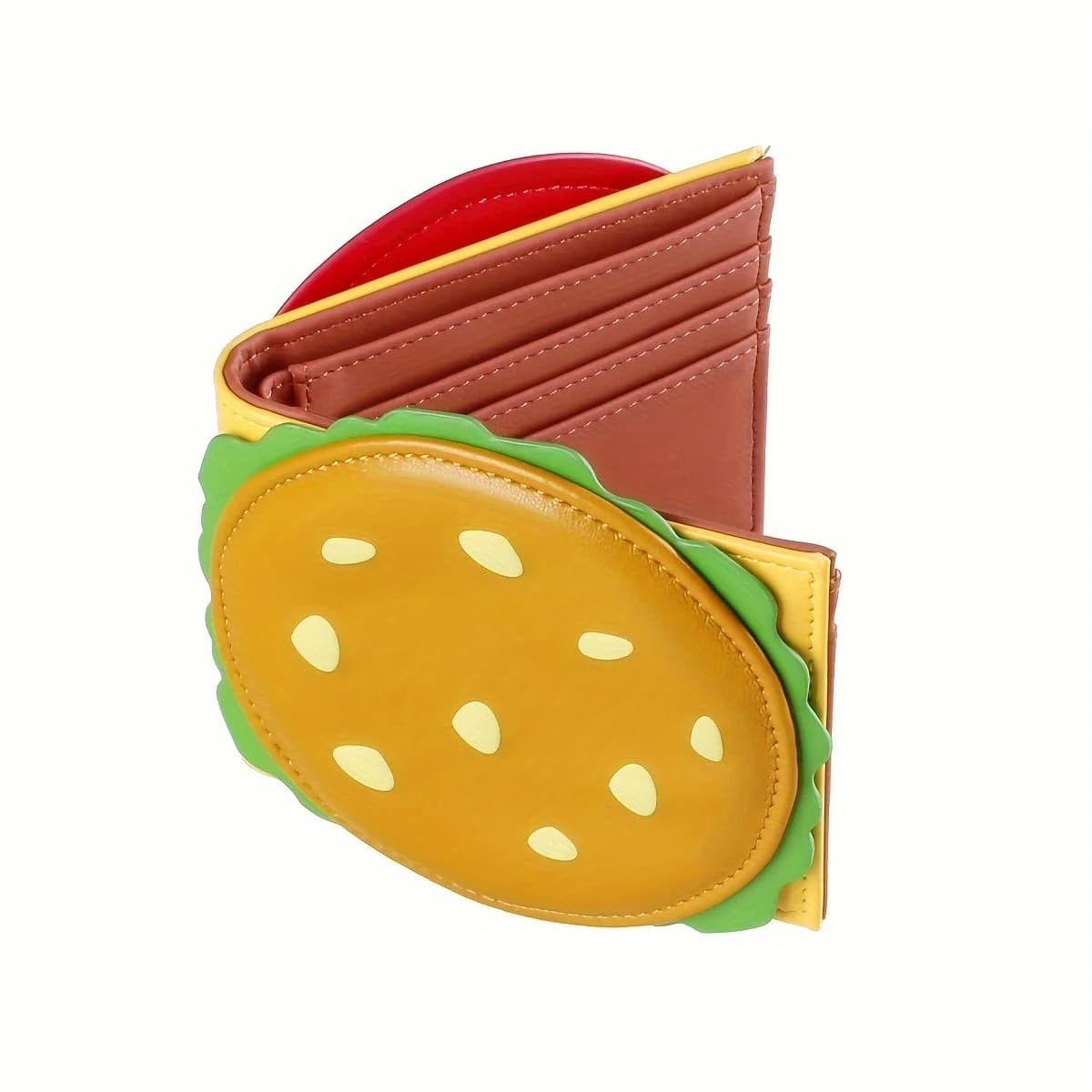 Crab Roe Burger Wallet, Hamburger Wallet, Men's and Women's Wallet, Rfid Anti-Theft Short Wallet, Small Money Clip