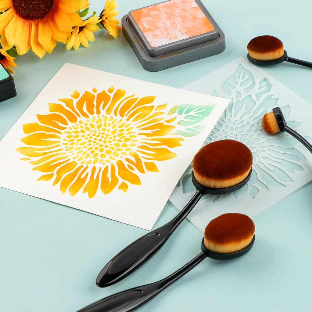 Ink Blending Brush Set 10 Piece Mixed Sizes