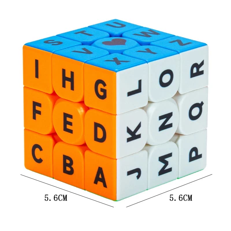 Sudoku Number Letter Puzzle Cube 3x3