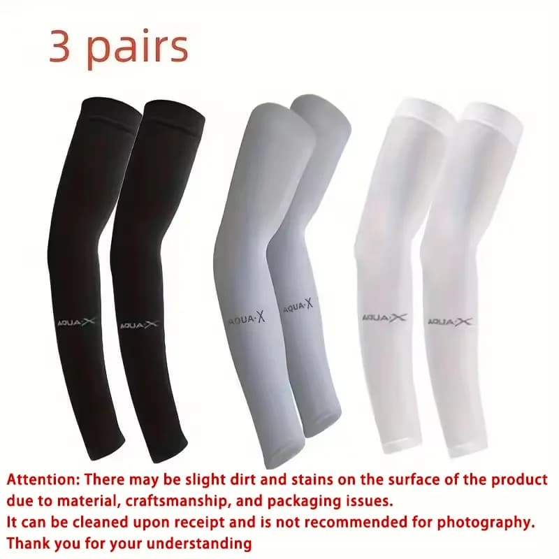 1/3 Pair of Breathable Sun Protection Sleeves - Breathable & UV Protective Gear for Sports, Driving, & Outdoor Adventures