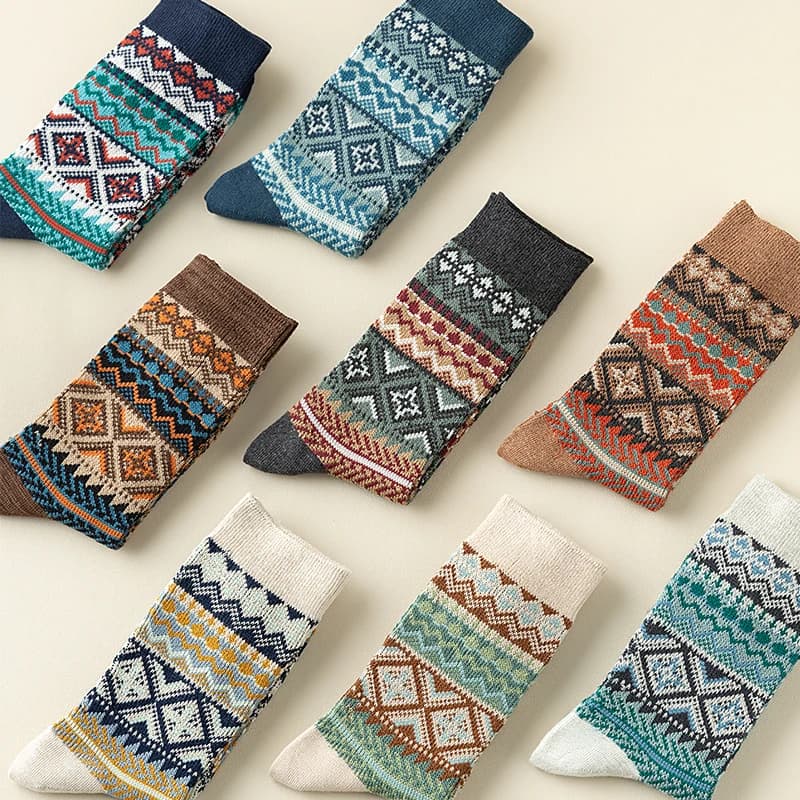 Men's Colorful Crew Socks, 3-Pair Pack