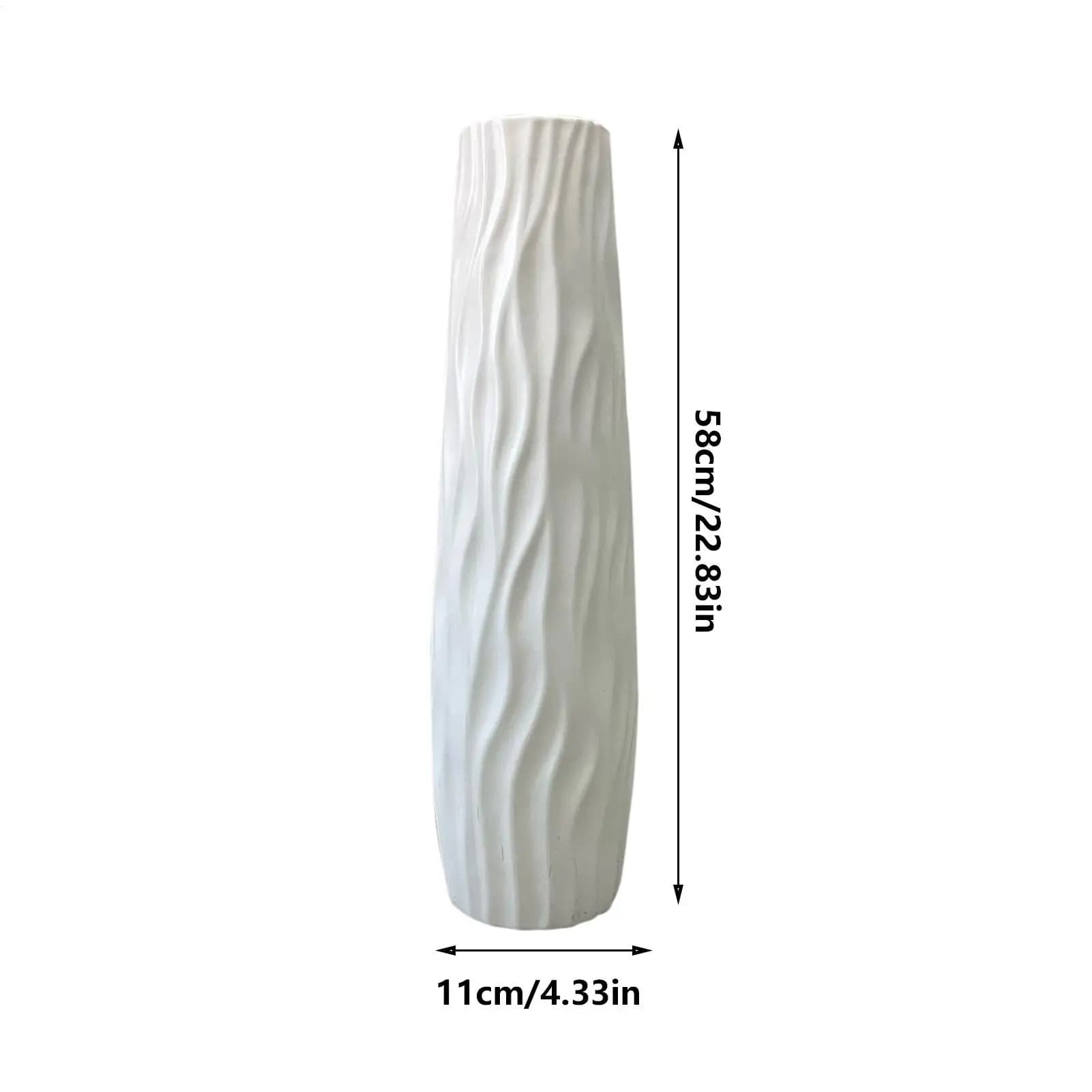 Large Floor Vase with 3D Textured Design