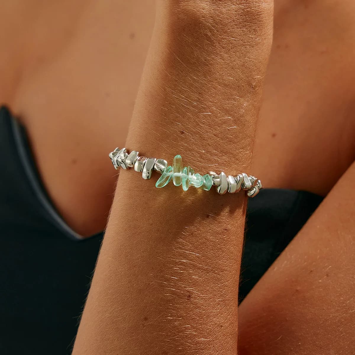 Vintage Pearl Bead Chain Bracelet