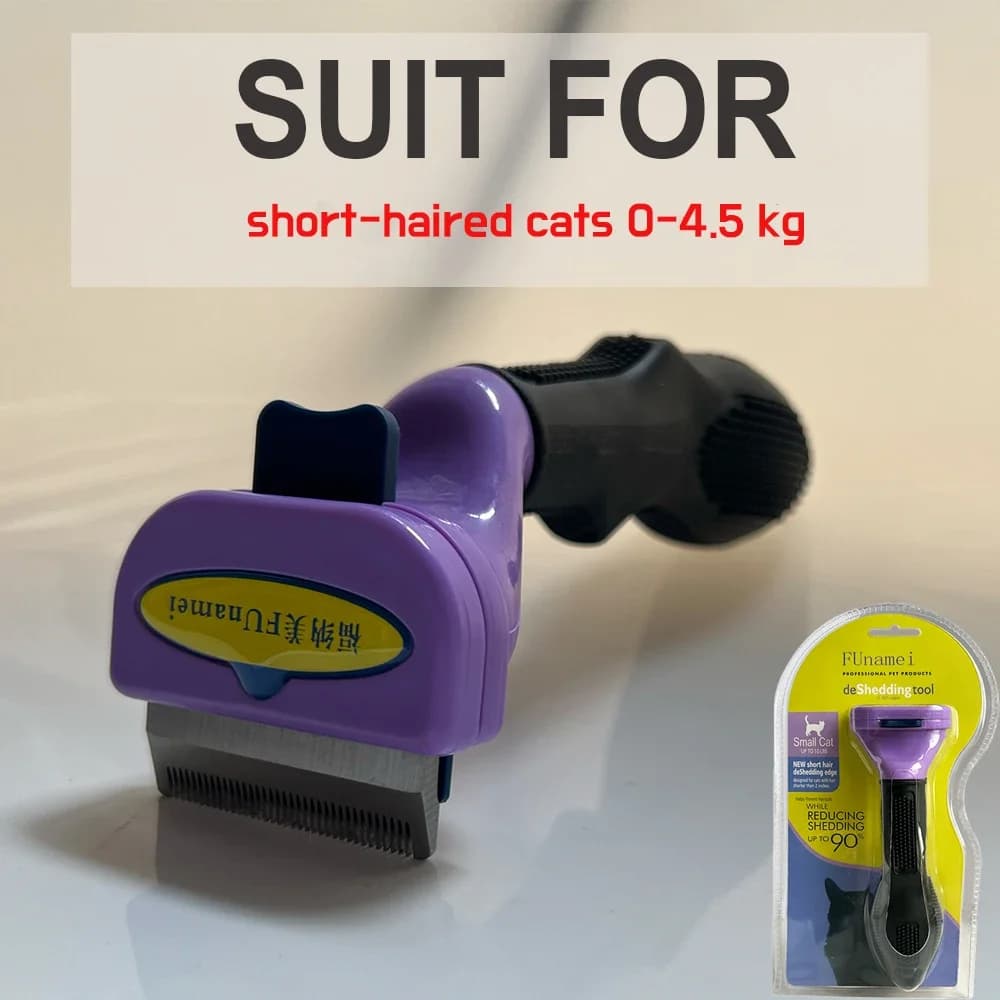 Pet Deshedding Brush with Curved Edge