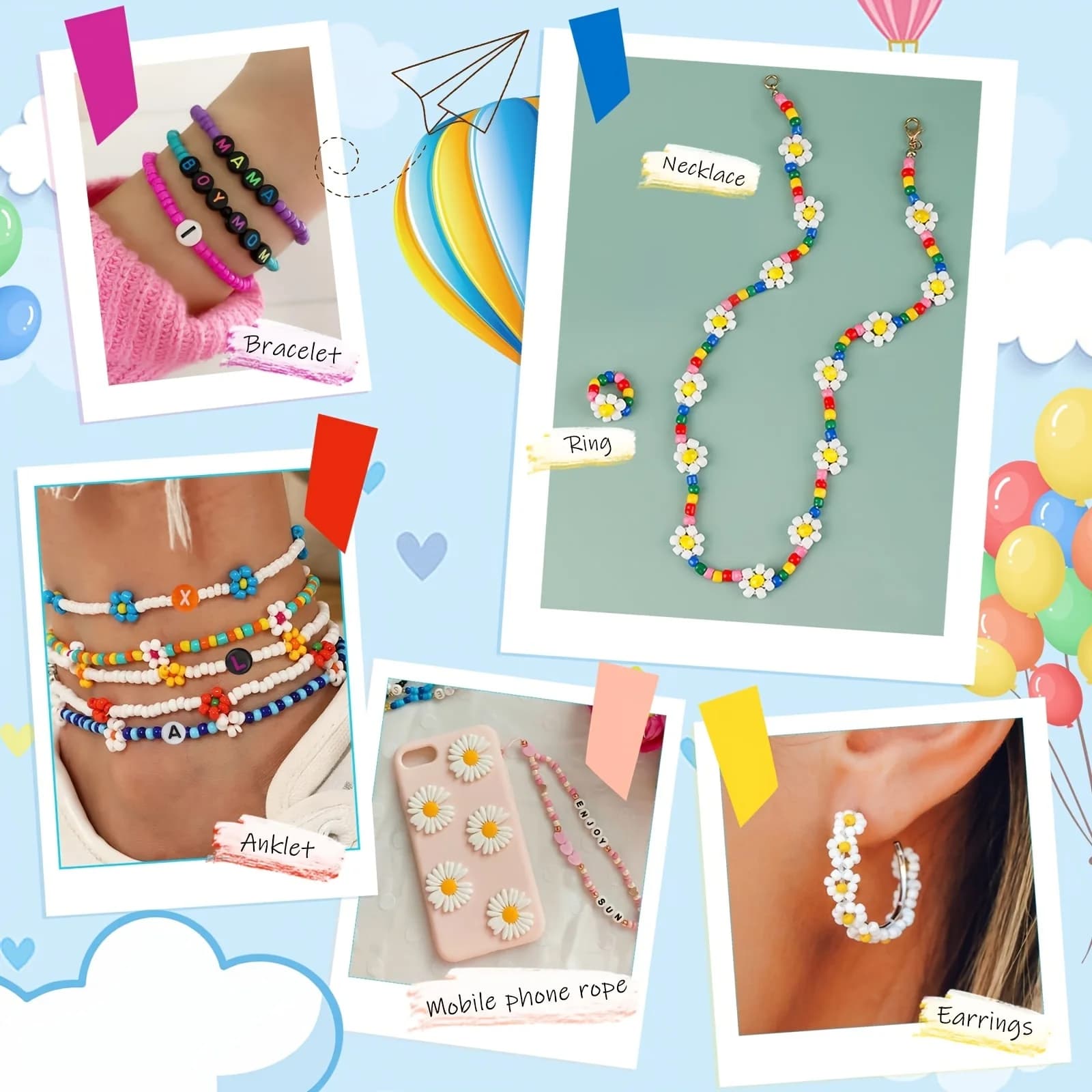 Acrylic Beads DIY Jewelry Kit - 2600 Pieces