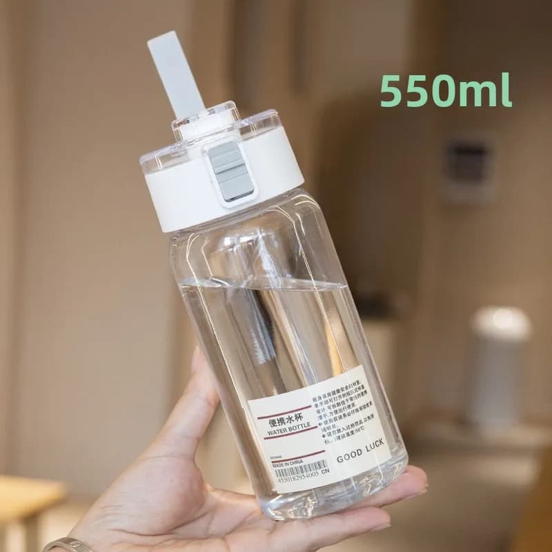 Transparent Kawaii Water Bottle