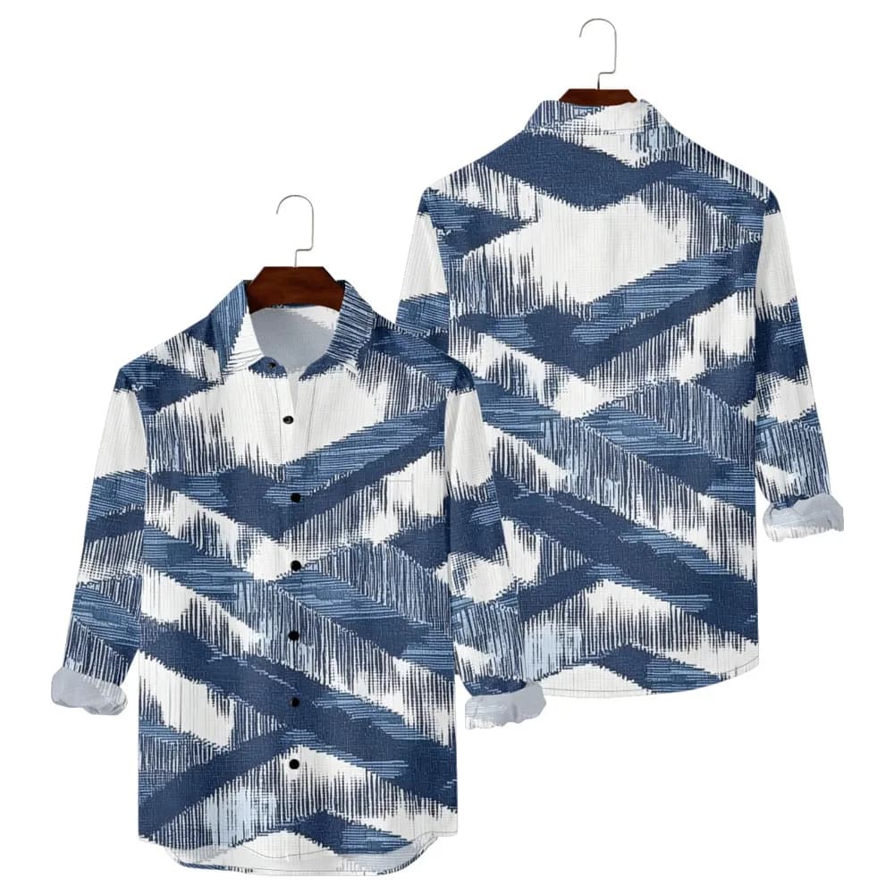 Retro Floral Hawaiian Button-Up Shirt