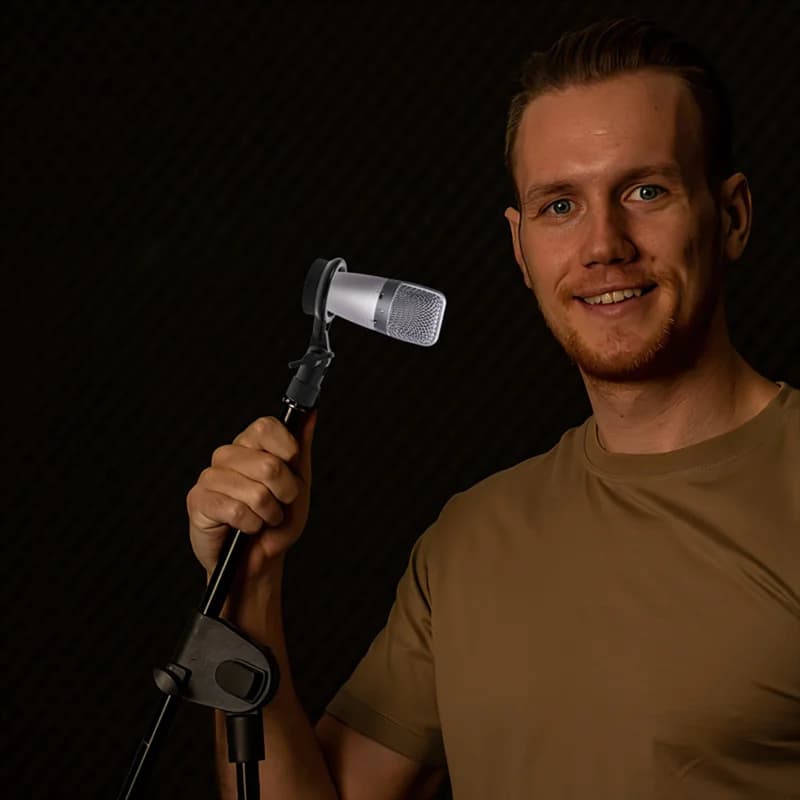 Metal Microphone Clip with Angle Adjustment
