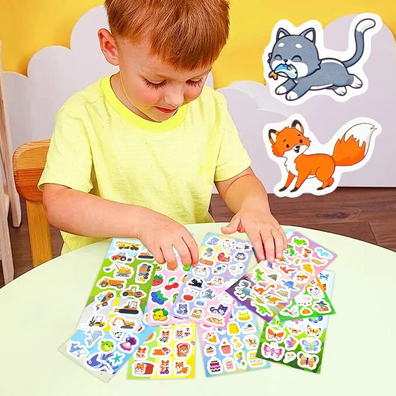 Bulk Sticker Sheets Assortment for Kids Scrapbooking