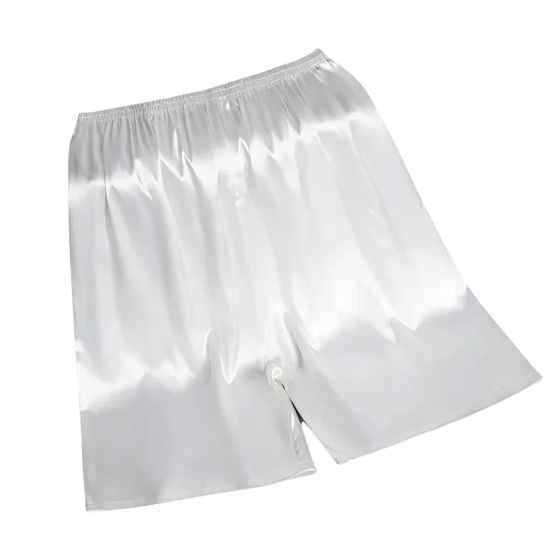 Men's Semi Sheer Silky Sleep Shorts